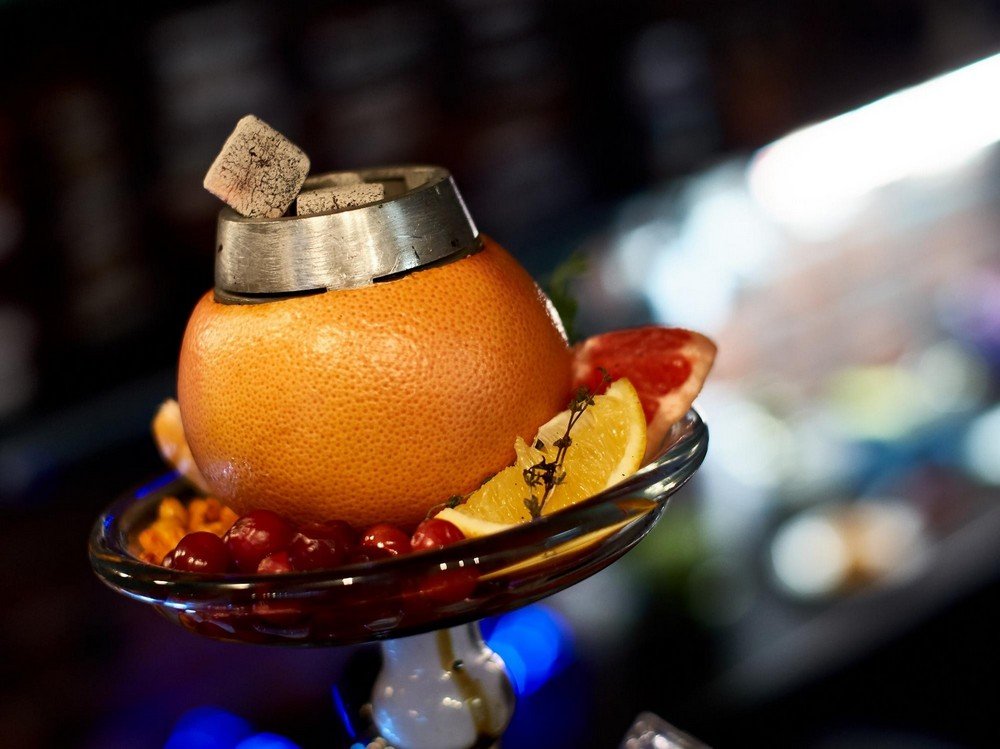 Hacer cachimba de pomelo. 