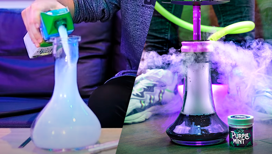 hacer shisha con leche